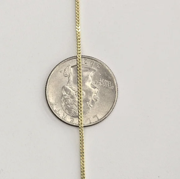 14kt Real Gold Franco Chain 1.4mm 18 Inches